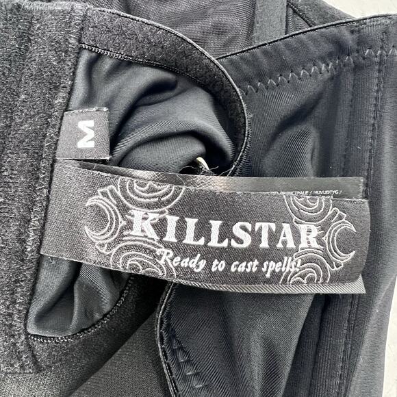 Killstar Black Witchy Goth Punk Strappy Corset Bustier Top EDC - Picture 4 of 4